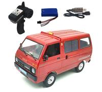 Zymoplas D42 RC Drift Trucks Simulation Motor LED Auto for Off-Road/On-road Car Girls Electric Children Rock Crawler Vehicle Model Toy, Red, Single Power