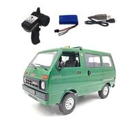Zymoplas D42 RC Drift Trucks Simulation Motor LED Auto for Off-Road/On-road Car Girls Electric Children Rock Crawler Vehicle Model Toy, Green, Single Power