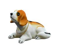Zymoplas Delightful Bobble Head Dog Puppy Nodding Dog for Car Dashboard Ornament, Beagle, Small