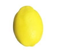 Zymoplas Desktop Artificial Lemon Party Simulation Fruit Decoration Atmospheres Reusable Basket Performance Educational, Yellow, 9.6cm