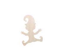 Zymoplas Detailed Carved Christmas Dwarf Stencil Exquisite Craft Wood Made Classic Footprint Christmas Stencil Footprints, Type 2