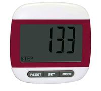 Zymoplas Digital Display Walking Steps Counter with Clip Pedometer Health Care Calories Counting Gauge for Outdoor Running Hiking, Red
