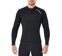 Zymoplas DIVE SAIL 2MM Wetsuit Tops Premium Neoprene Split-type Wetsuits Jacket UV Scuba Diving Suits Swimsuit Surf Suit, Black, 3XL