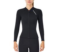 Zymoplas DIVE SAIL 2MM Wetsuit Tops Premium Neoprene Split-type Wetsuits Jacket UV Scuba Diving Suits Swimsuit Surf Suit, Black, XL