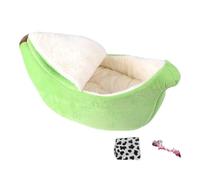 Zymoplas Dog Basket Cushion Stylish Addition To Pet S Sleeping Space Polyester Cat Banana Bed Dog Bed Pet Cat, green, S