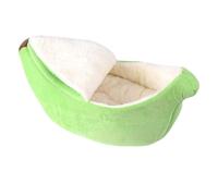 Zymoplas Dog Basket Cushion Stylish Addition To Pet S Sleeping Space Polyester Cat Banana Bed Dog Bed Pet Cat, green, M