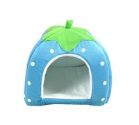 Zymoplas Dog Thicken Layer For Cozy Sleep Cat Kennel Pet Half Sewn Pet Soft Cotton For Dogs And Bottom Cat House Dog Bed, Blue, S（26x26） CM