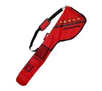 Zymoplas Driving Range Zippered Waterproof Bag - Durable And Secure Protective Travel Bag 49 Holds Up To 10 Clubs For Men Women, red