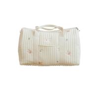 Zymoplas Duffel Bag for Women Stylish and Practical for Weekend Trips Cotton Weekend Bags for Women Travel Bags for Women, A
