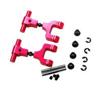 Zymoplas Durable 2-Piece RC Arms Upgrade for Tamiya TT02 4WD Improved Handling and Durability, rear red