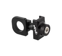 Zymoplas Durable And Easy To Chain Adjuster Tensioner For Bikes Fits Most Bicycle Chain Adjuster Aluminum Alloy, Black, 2.6 x 1.8 x 1.5cm