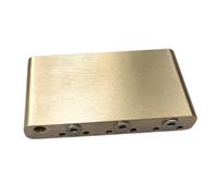 Zymoplas Durable Brass Tremolo System Bridge Blocks Electric Guitar s Performance, With Screws, 7.5 x 4 x 1.27cm