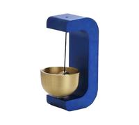 Zymoplas Durable C-Type Wind Chime with Magnetic Doorbell Mechanism Metal Magnetic Suction Doorbell Suction Door Wind Chime, Blue