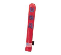 Zymoplas Durable PU Golf Alignment Stick Cover Case USA Embroidered Waterproof Holder, Red Blue, 33 x 5.5cm