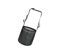 Zymoplas Durable PVC Mesh Bag for Slow Feeding Grain Horse Feedbag, Black, 24x24.5cm