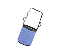 Zymoplas Durable PVC Mesh Bag for Slow Feeding Grain Horse Feedbag, Blue, 24x24.5cm