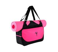 Zymoplas Durable Sports Bag Stay Organized with Large Capacity Cloth Yoga Sport Bags Yoga Mat Bag Easy to Carry Wide Application, Pinkish red