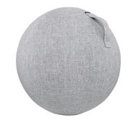 Zymoplas Dustproof Cover For Yoga Ball Easy To Clean Outdoor Linen Absorb Sweat Yoga Fitness Ball Cover Dustproof, gray white 65cm