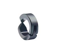 Zymoplas Ear Clip On Retro Dressing Adornment Man Body Decorations Party Banquet Non-piercing Ears Hoop Male Fashion Accessory, Black