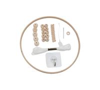 Zymoplas Easy Installation Wood Mobile Hanger Sturdy and Durable Exquisite Gifts Wood Mobile Hanger Mobile Wind Chimes Non-Toxic, Circle