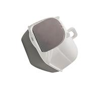 Zymoplas Easy Tidy Handle Cat Litter Box with Lid Effortless Cleaning and Maintenance, grey, 51 x 37 x 36cm