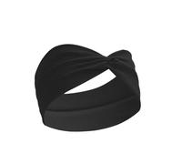 Zymoplas Elastic Headband Athletic Exercise Hair Band Running Hiking Sports Sweatband Elegant Headwear Lady Accessories, Black