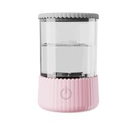 Zymoplas Electric Brush Cleaner Automatic Suitable For Various Brushes ABS Fully Automatic Quick Drying Electric Makeup Brush, pink