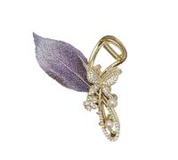 Zymoplas Elegant Banana Hair Clip Metal Hair Accessories For Women Hairstyles Claw Hair Clips For Women Metal Banana Hair Clip, C