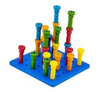 Zymoplas Engaging Parent-Child Game Wooden Peg Board Beads Activity for Kids, Type 1