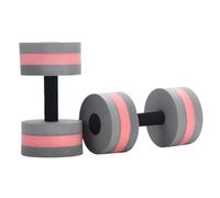 Zymoplas EVA Water Aerobics Dumbbell Aquatic Fitness Swimming Pool Exercise Accessory Dumbbells Rehabilitation Training Fast Dry, Gray red