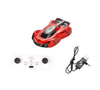 Zymoplas Excellent Collision Resistance Remote Control Stunt Car For Kids ABS Remote Control Wall Climbing Car Left Made Of ABS, red