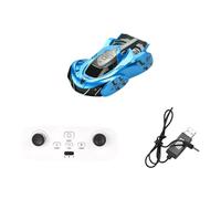 Zymoplas Excellent Collision Resistance Remote Control Stunt Car For Kids ABS Remote Control Wall Climbing Car Left Made Of ABS, blue