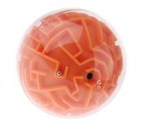 Zymoplas Exciting 3D Maze Ball for Magic Ball Puzzle Brain Maze Game Educational Toy for Kids, Orange (Media Difficulty)