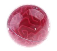 Zymoplas Exciting 3D Maze Ball for Magic Ball Puzzle Brain Maze Game Educational Toy for Kids, Pink (Easy)