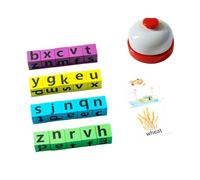 Zymoplas Exciting Wood Word Toys For Early Childhood Education And Multiplayer Board Games Smart Spelling Of Words Easy To Carry, trumpet