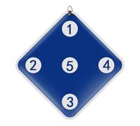 Zymoplas Exquisite Craft Target Wide Application Easy To Hanging Scratch-proof PU Embossing Fencing Target Training, Blue