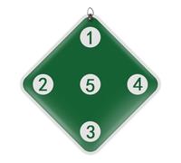 Zymoplas Exquisite Craft Target Wide Application Easy To Hanging Scratch-proof PU Embossing Fencing Target Training, Green