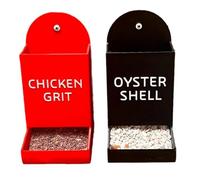 Zymoplas Family Farm Essential Balanced Gravel Diet Feeder For Egg Production ABS Home Distribution Feed Box Feeding Ornament