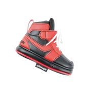 Zymoplas Fashionable Golf Club Head Cover PU Leather Sneakers Shaped Golf Putter Headcover, Black Red, 16 x 12cm