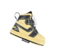 Zymoplas Fashionable Golf Club Head Cover PU Leather Sneakers Shaped Golf Putter Headcover, Black Yellow, 16 x 12cm