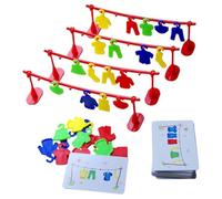 Zymoplas Fast Hanging Clothes Sorting Game Educational Toys for Boys Girls Gift Exciting and Fun Training