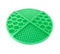 Zymoplas Feeding Mat Licky Pad Slowing Eating Puppy Feeder Washable Strong Suction Stable Pet Supplies Practical Food Cat, Green