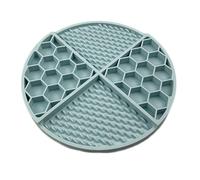 Zymoplas Feeding Mat Licky Pad Slowing Eating Puppy Feeder Washable Strong Suction Stable Pet Supplies Practical Food Cat, Light Blue