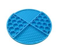 Zymoplas Feeding Mat Licky Pad Slowing Eating Puppy Feeder Washable Strong Suction Stable Pet Supplies Practical Food Cat, Blue