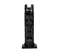 Zymoplas Fishing Box Rod Holder External Vertical Adjustable Portable Pole Stand Inserting Device Bracket Home Removable, Black