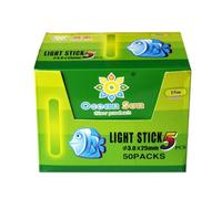 Zymoplas Fishing Light Stick Freshwater Portable Fish Lighting Gear Fluorescent Lightstick Tool for Professional Fisherman, 10 Bags