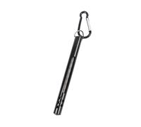 Zymoplas Fly Fishing Thermometer Metal Stream Lakes Sea Spring Clip with Carabiner Pocket Freshwater Saltwater Streamside Tools, Black