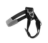 Zymoplas Foot Ascender Rock Climbing Caving Adjustable Alloy Riser Portable Camping Safety Survival Gear Hardware, Left Black
