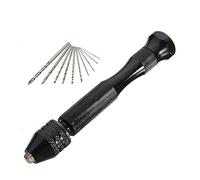 Zymoplas for Micro Twist Drill Bits Manual Tool Kit Woodworking Non-slip Design 360° Rotation with Keyless Resin Wood Jewelry Craft, Type 2