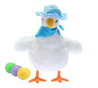 Zymoplas Fun Dancing Egg Laying Hen Interactive Toy For Children P Funny Hen P Toys Egg Laying Hen Toys Hen Doll Gifts, white
